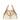 Chanel 25 Small Handbag Canvas, Calfskin & Gold-Tone Metal Ecru & Camel